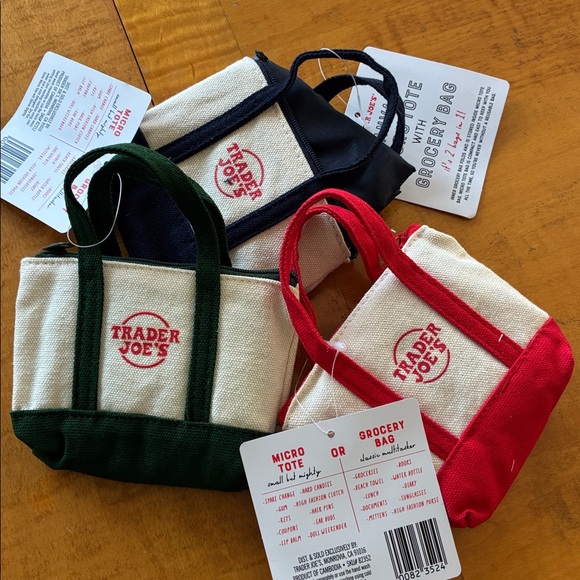 Trader Joe'S Handbags - Trader Joe's Canvas Micro Tote Set
Comes with reusable grocery bag